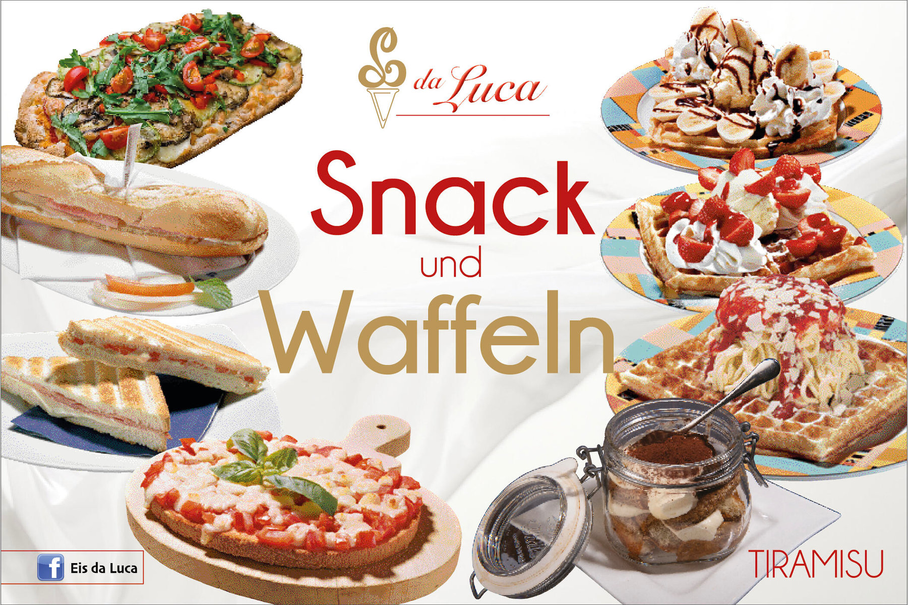 Snacks und Waffeln